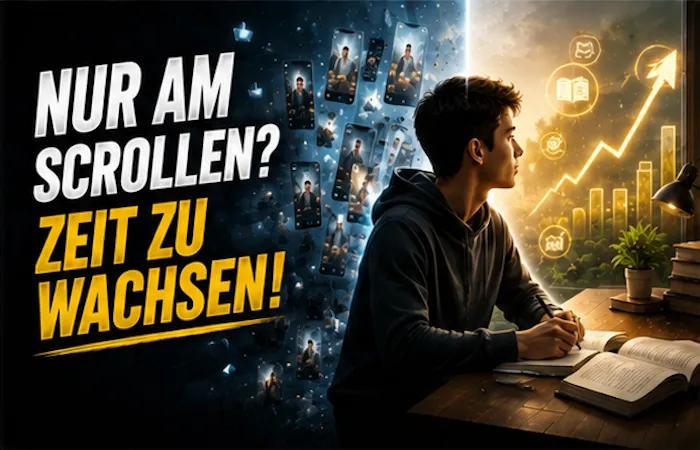 NUR AM SCROLLEN? ZEIT ZU WACHSEN! NUR AM SCROLLEN? ZEIT ZU WACHSEN!