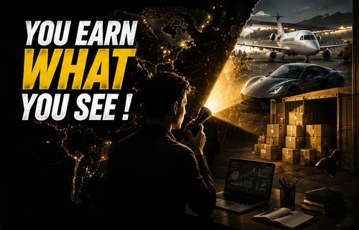 YOU EARN WHAT YOU SEE !
