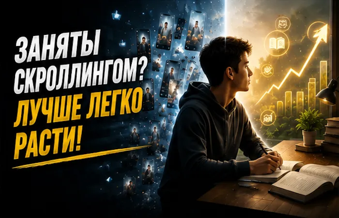 ЗАНЯТЫ СКРОЛЛИНГОМ? ЛУЧШЕ ЛЕГКО РАСТИ! ЗАНЯТЫ СКРОЛЛИНГОМ? ЛУЧШЕ ЛЕГКО РАСТИ!