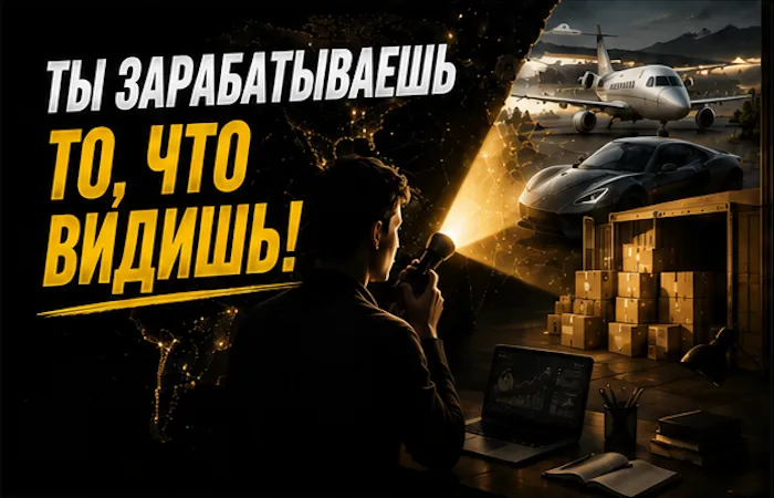 ТЫ ЗАРАБАТЫВАЕШЬ ТО, ЧТО ВИДИШЬ! ТЫ ЗАРАБАТЫВАЕШЬ ТО, ЧТО ВИДИШЬ!
