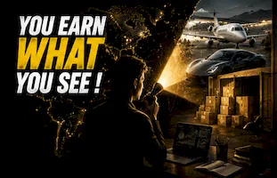 YOU EARN WHAT YOU SEE !