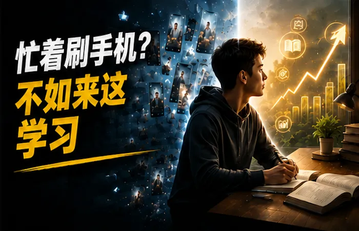 忙着刷手机？不如来这学习