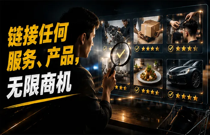 链接任何服务、产品，无限商机